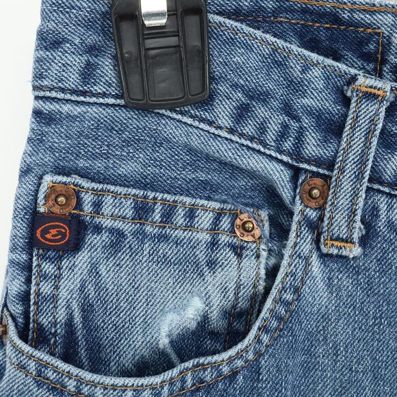 Agolde Jeans Womens 26 Waist Blue Cotton Denim Crop Customized Patchwork AG - Picture 7 of 16